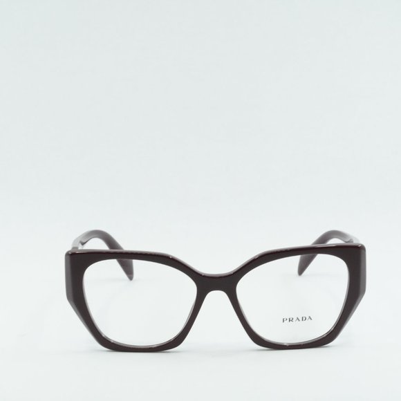 💯 NEW PRADA  PR18WV VIY1O1 BURGUNDY EYEGLASSES - Picture 2 of 10
